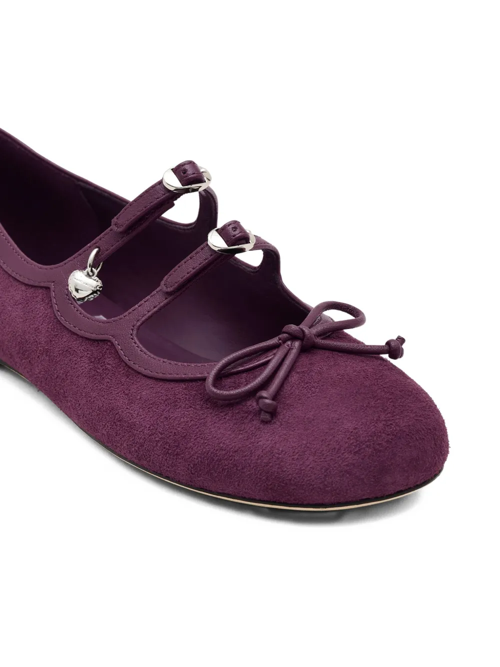 Marc Jacobs bow-detail ballerina flats Paars