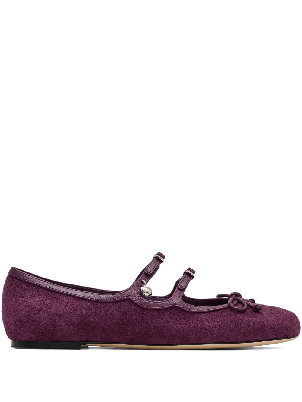 Marc Jacobs bow-detail ballerina flats Paars