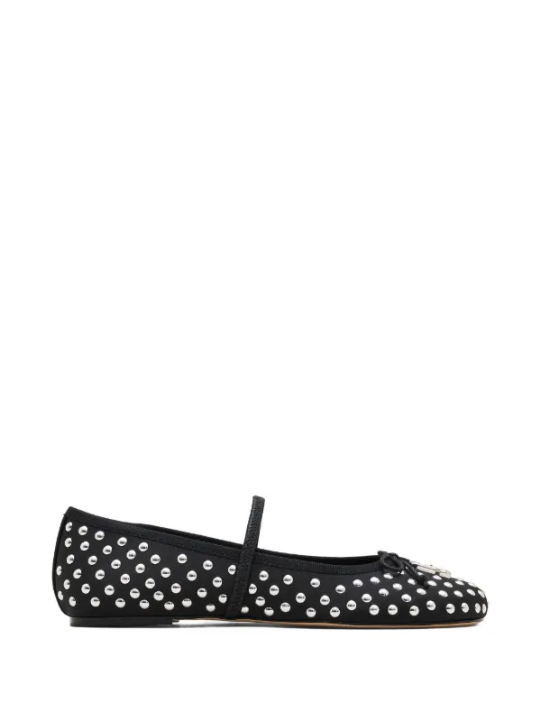 MARC JACOBS リボンバレエシューズ 伊製 39 美品 黒白 ダンス・バレエ MARC JACOBS リボンバレエシューズ 伊製 39 美品 黒白