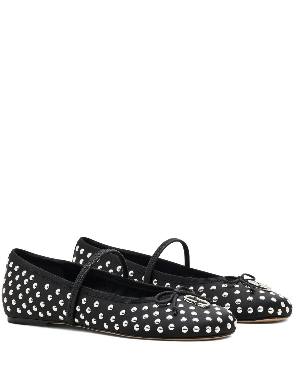 Marc Jacobs Studded Ballerina Flats In Black