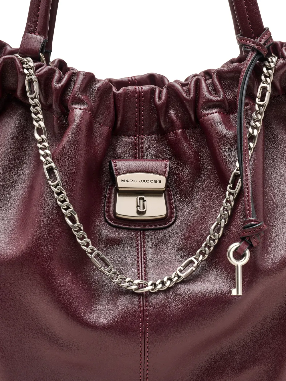 Marc Jacobs The Cristina shopper verfraaid met ketting en trekkoord Rood