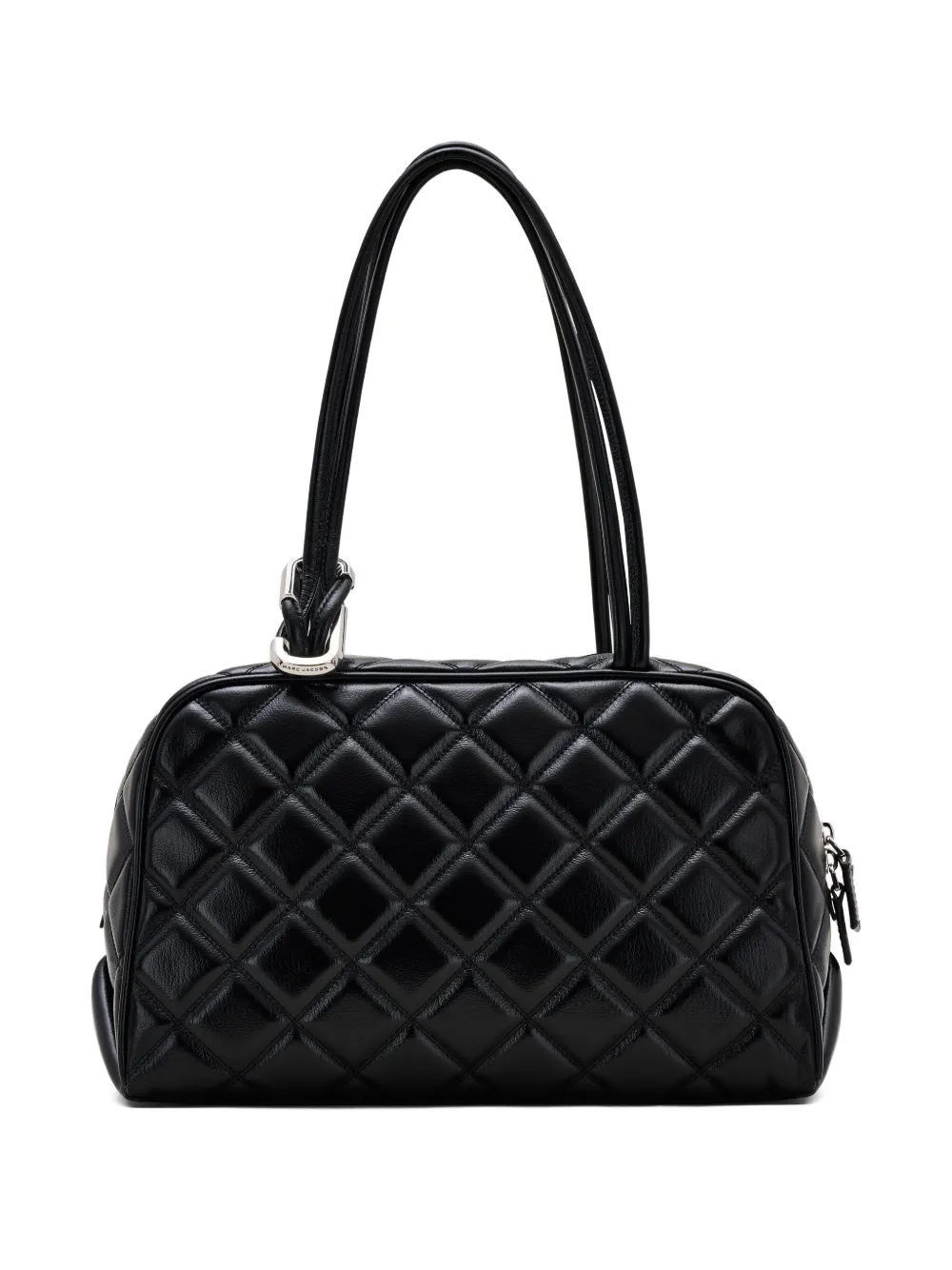 Marc Jacobs The Quilted Leather Dual サッチェルバッグ - ブラック Marc Jacobs The Quilted Leather Dual サッチェルバッグ - ブラック