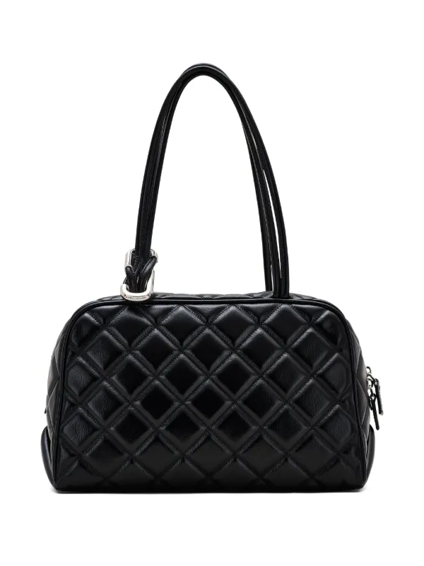 Marc Jacobs The Quilted Leather Dual サッチェルバッグ | ブラック