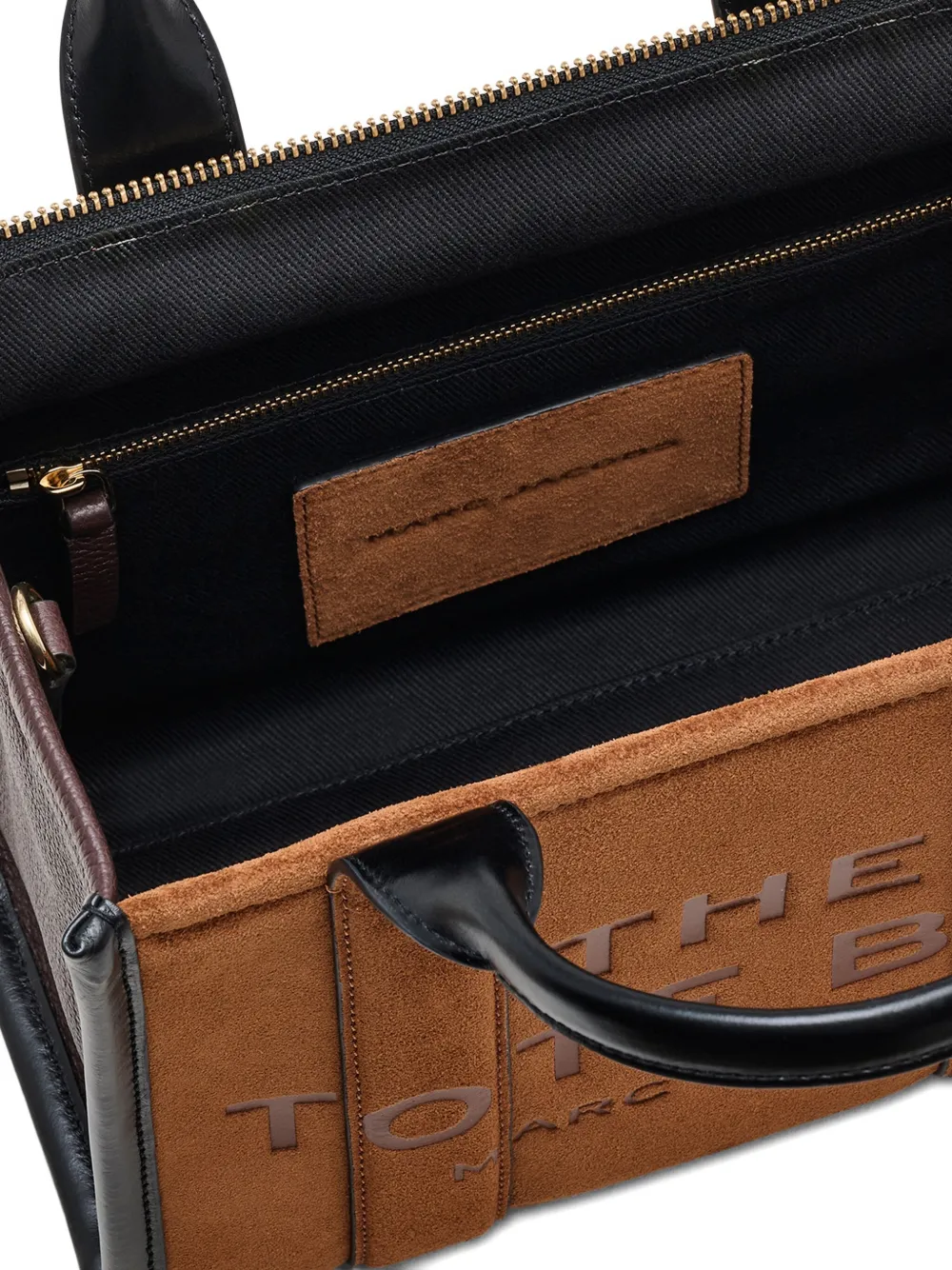 Marc Jacobs Kleine The Suède shopper Bruin