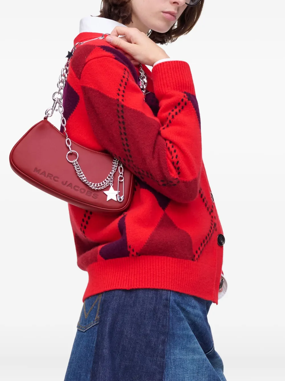 Marc Jacobs small star-charm shoulder bag - Rood