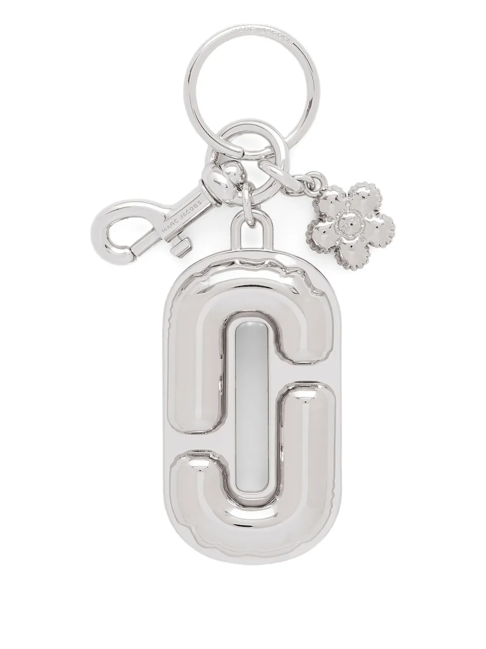 Marc Jacobs The J Marc sleutelhanger verfraaid met bloemen Zilver