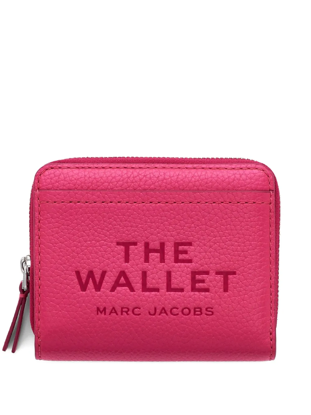 Marc Jacobs Zip-around Leather Wallet In Pink