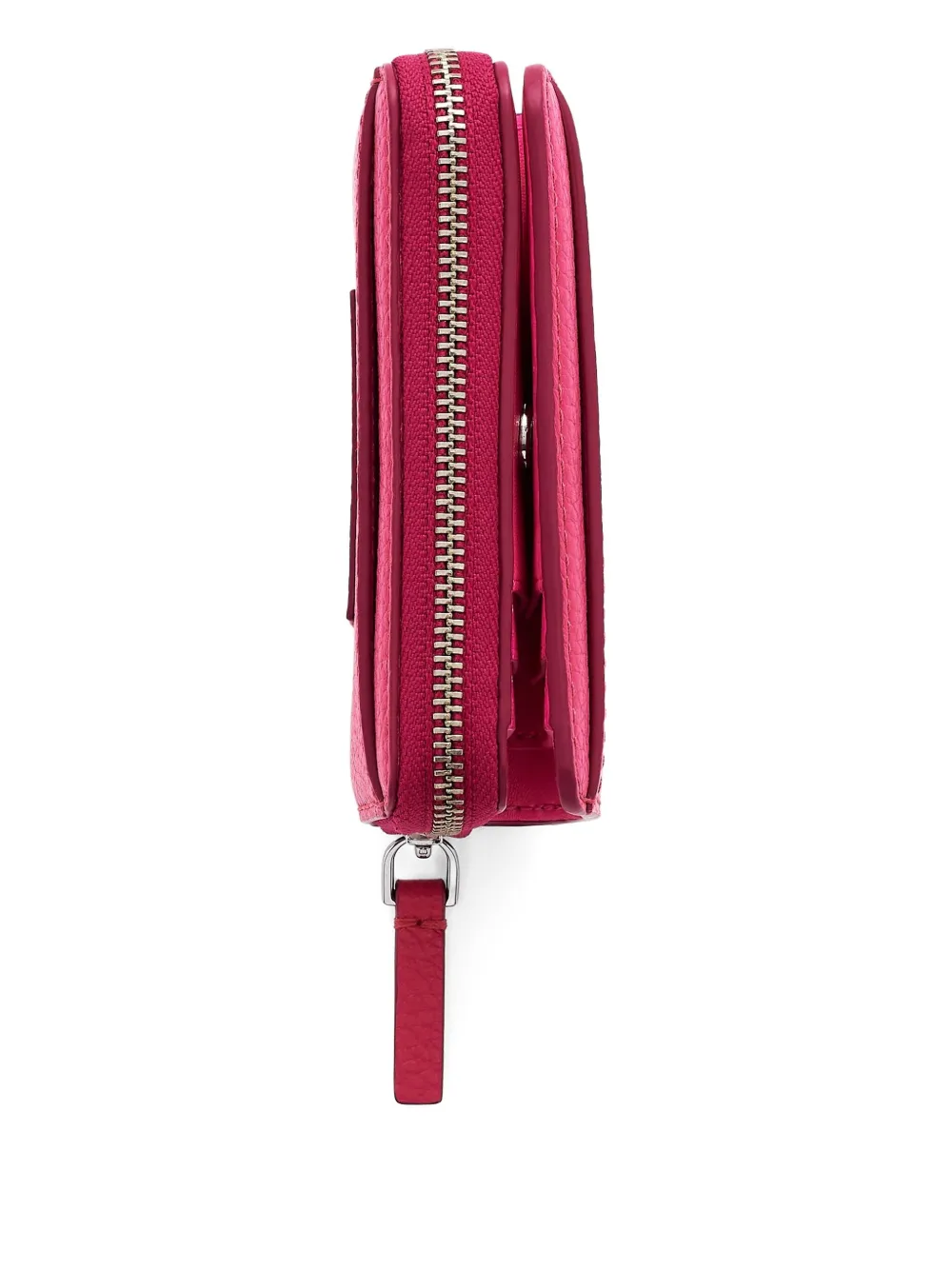 Marc Jacobs Zip-around Leather Wallet In Pink