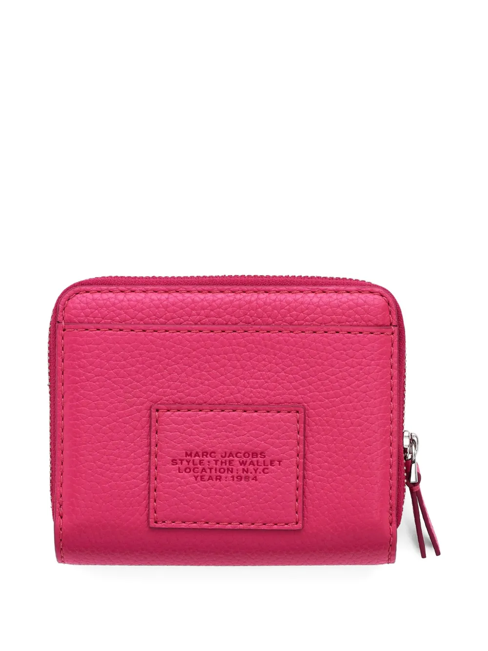 Marc Jacobs zip-around leather wallet - Roze