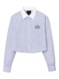Marc Jacobs gingham check cropped shirt - Blue