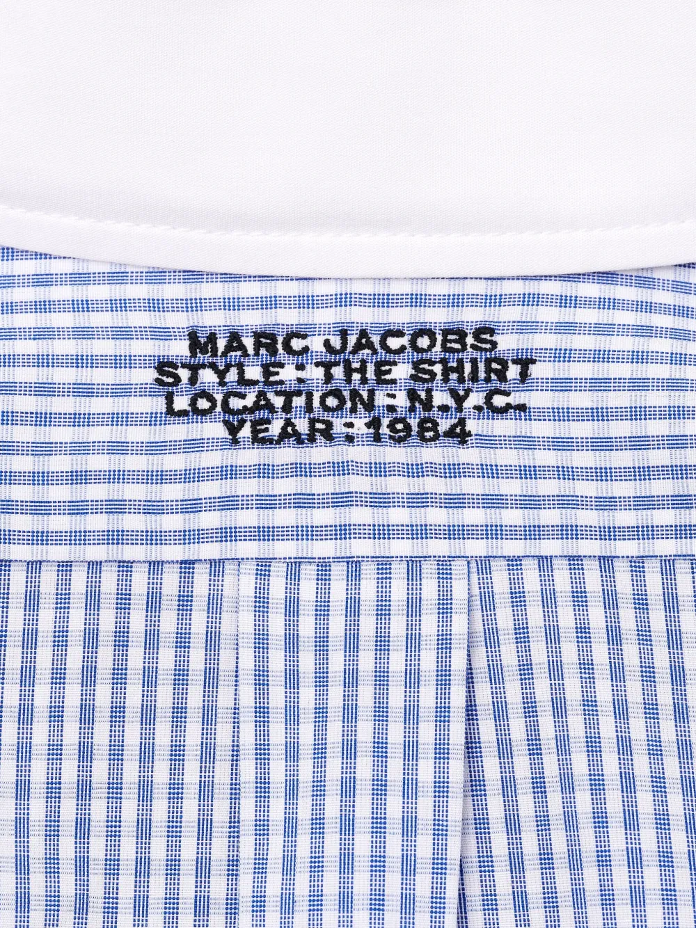 Marc Jacobs Cropped blouse met gingham ruit Blauw