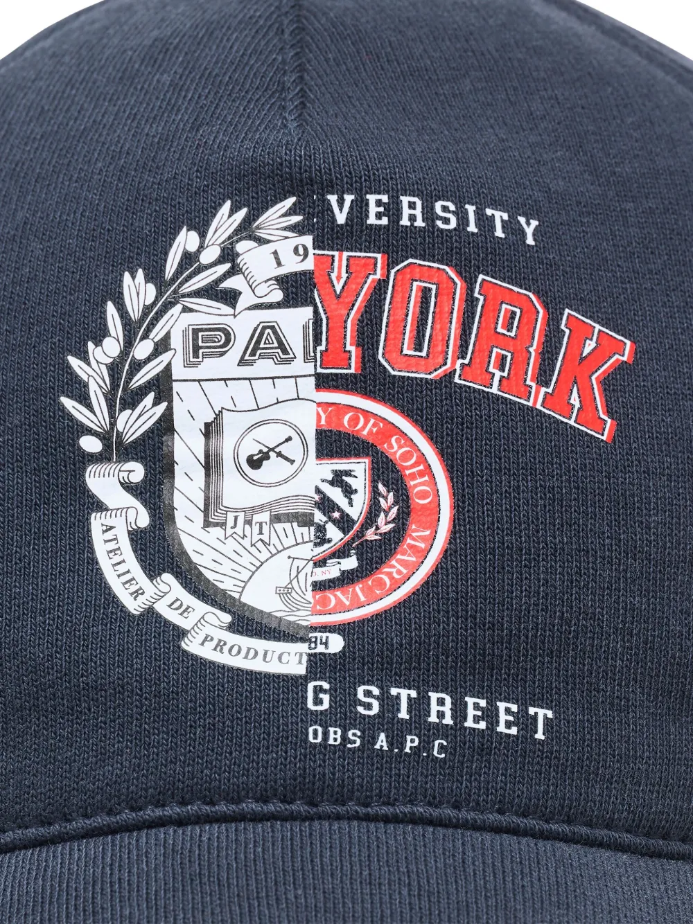 Marc Jacobs Varsity pet met print Blauw