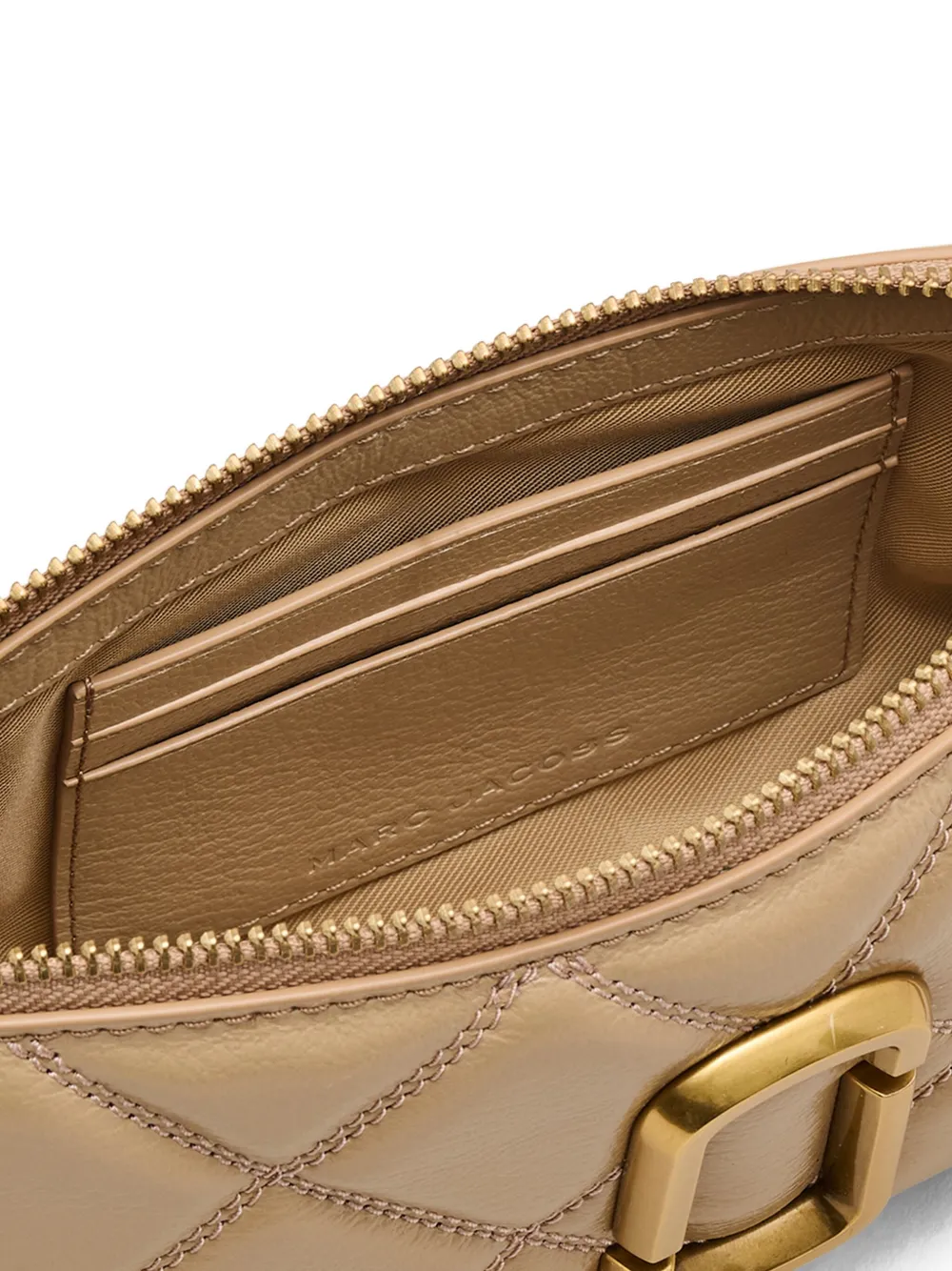 Marc Jacobs The Pochette gewatteerde schoudertas Beige
