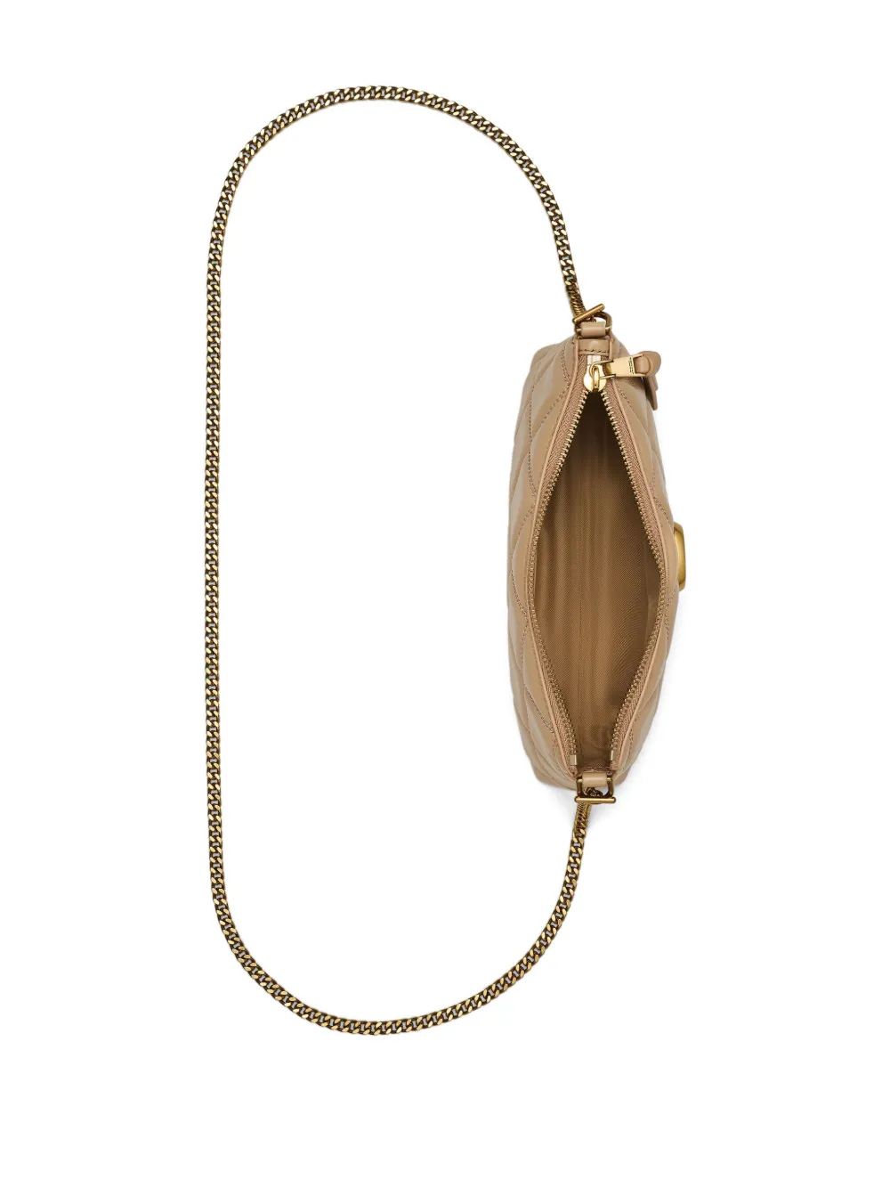 Marc Jacobs The Pochette gewatteerde schoudertas Beige