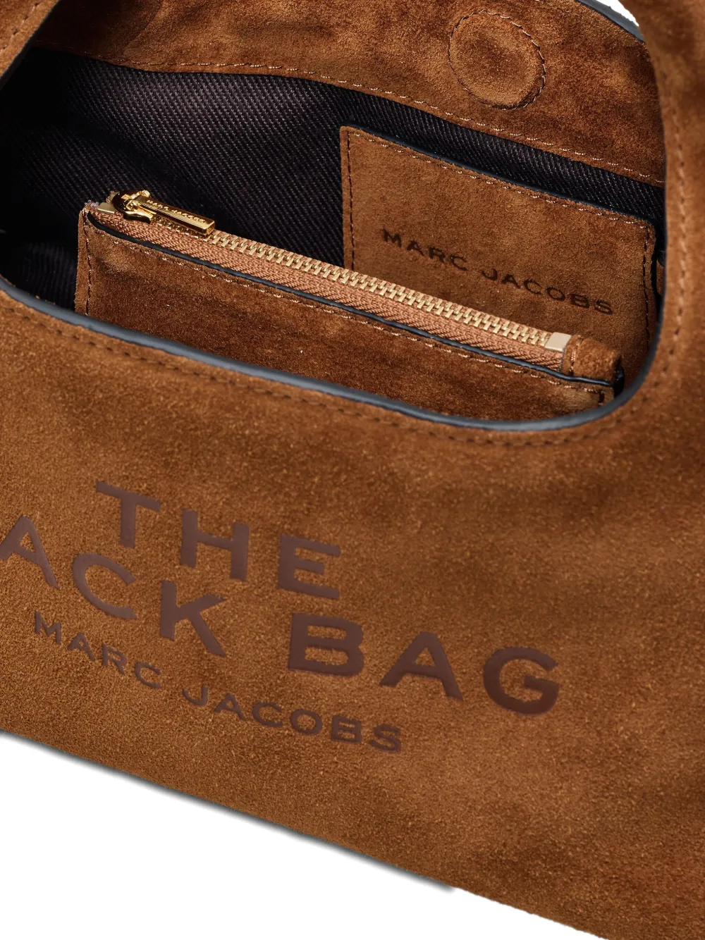 Marc Jacobs The Suede Mini Sack Bag In Brown