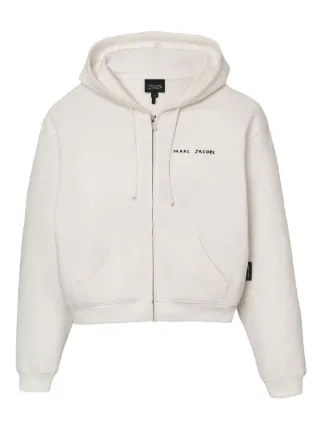 Marc Jacobs Joy Of Falling Zip Hoodie | White | FARFETCH