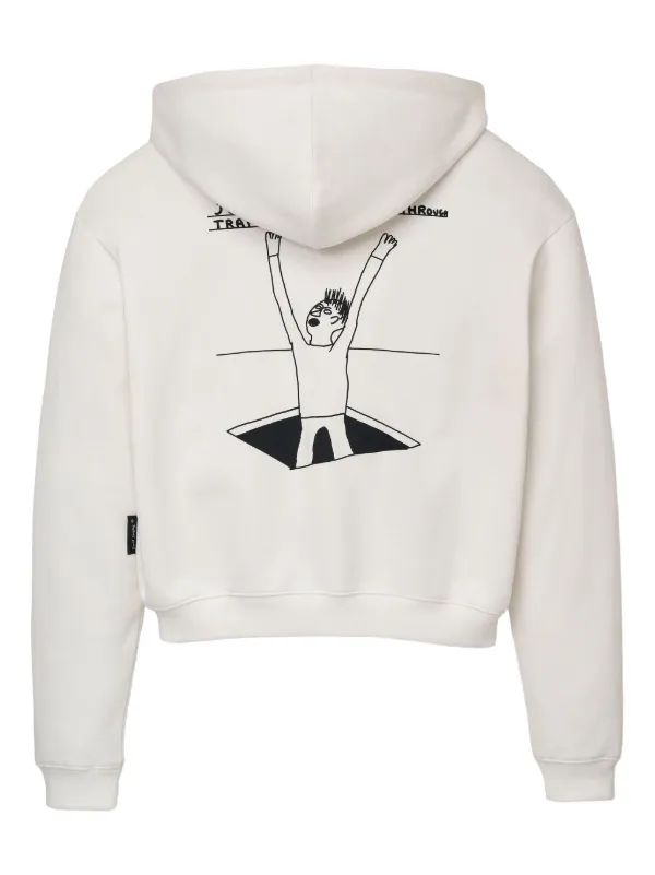 Marc Jacobs Joy Of Falling Zip Hoodie | White | FARFETCH