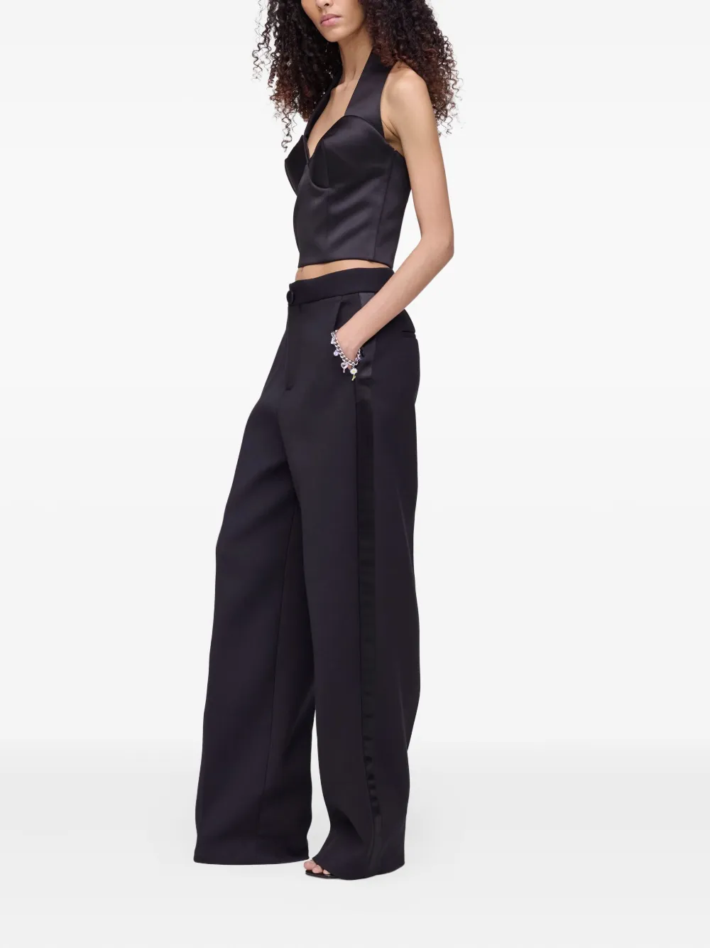 Marc Jacobs Bewerkte top met halternek Zwart