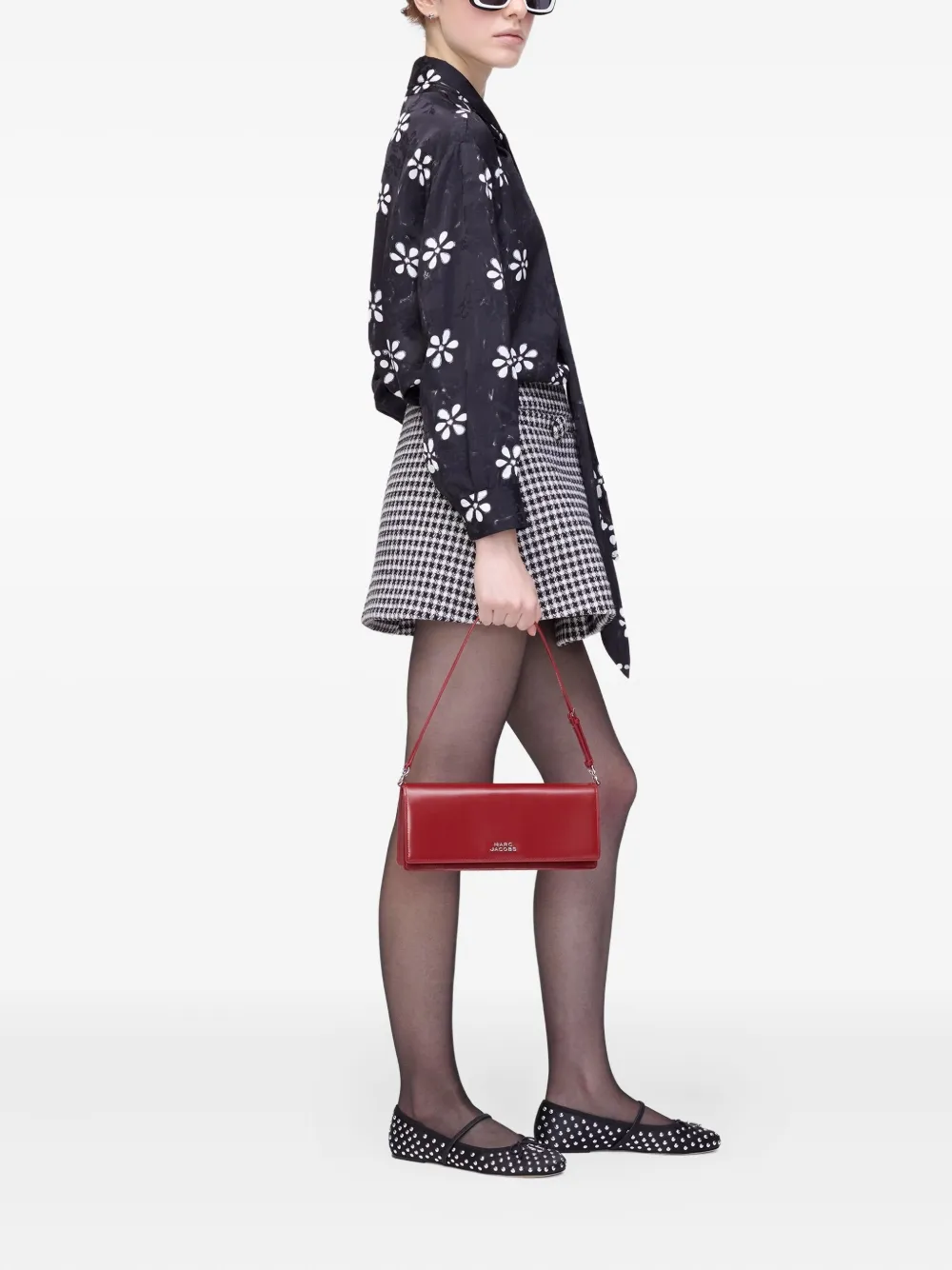 Marc Jacobs eyelet-bow blouse - Zwart