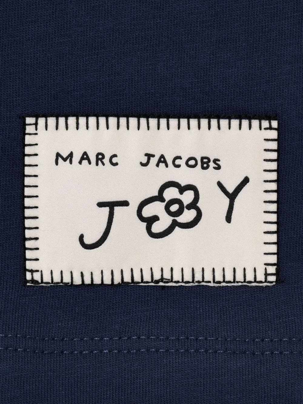 Marc Jacobs Flower-print Cotton T-shirt In Blue