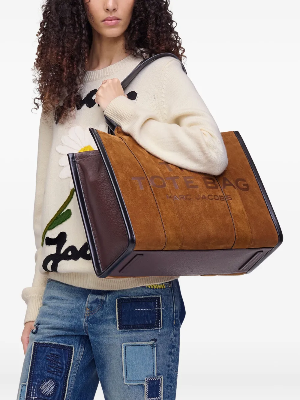 Marc Jacobs The Suede Large Tote bag - Bruin