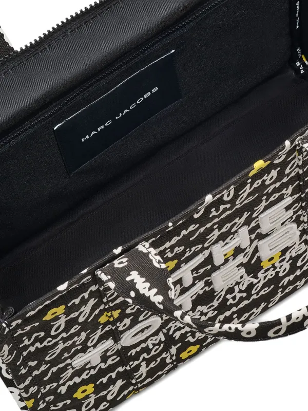 Marc Jacobs The Joy Canvas Medium Tote Bag | Black | FARFETCH