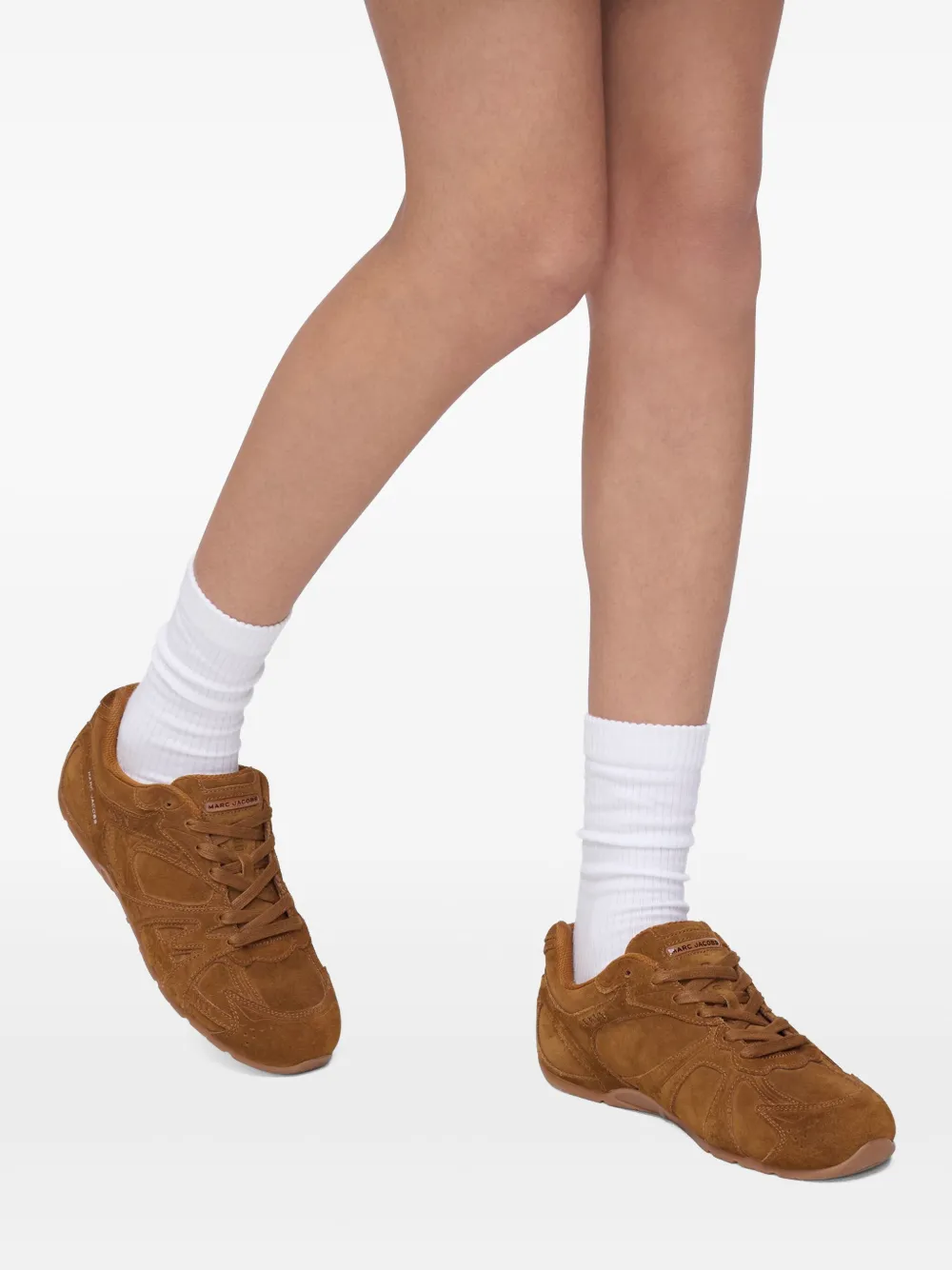 Marc Jacobs lace-up panelled sneakers Brown