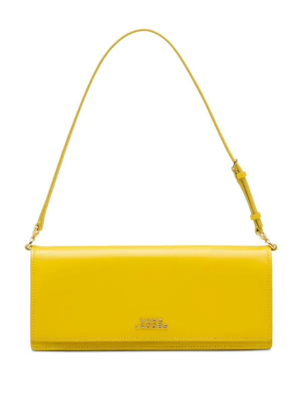 marc jacobs ショルダーバッグ【保証書付】ネオンイエロー MARC JACOBS Green Leather The Shoulder Crossbody Bag with Chain