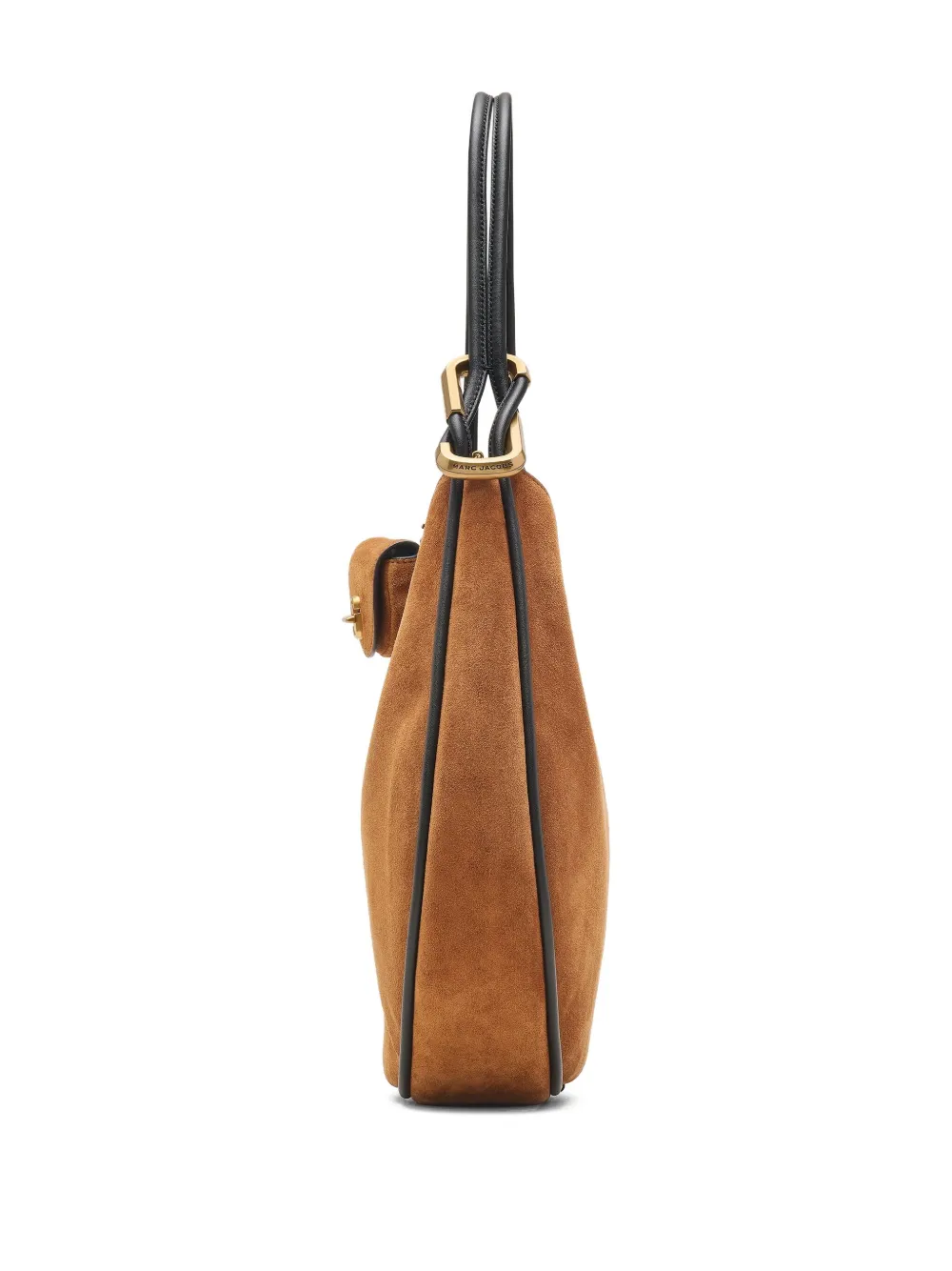 Marc Jacobs Medium Suede Shoulder Bag In Brown