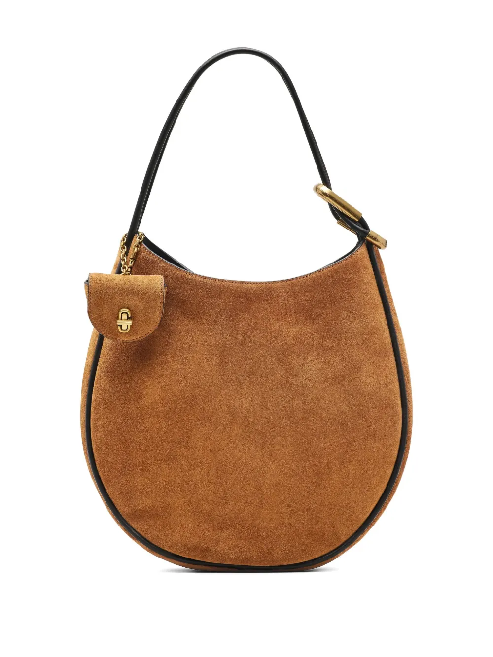Marc Jacobs Medium Suede Shoulder Bag In Brown