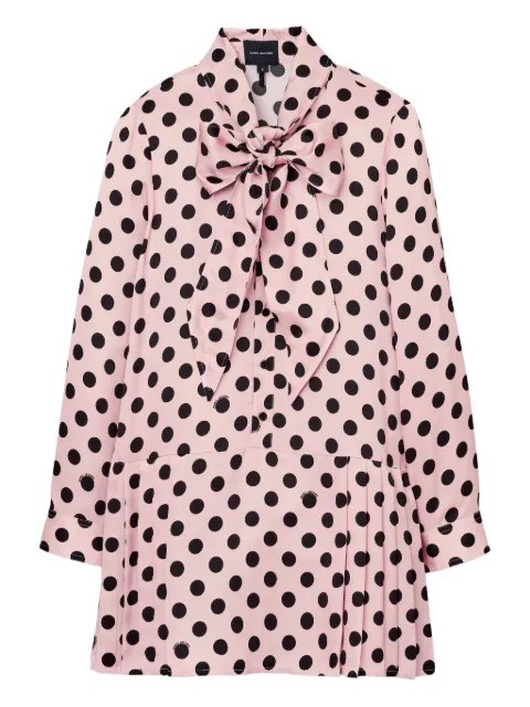 Marc Jacobs polka-dot pattern pleated mini dress