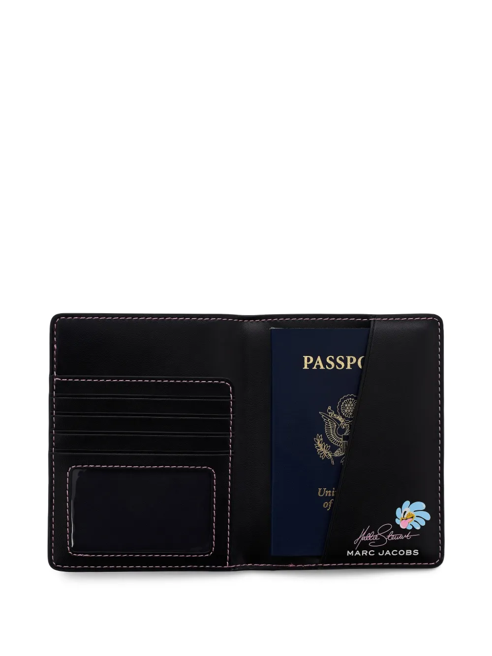 Marc Jacobs Floral-print Passport Case In Multi