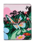 Marc Jacobs floral-print passport case - Black