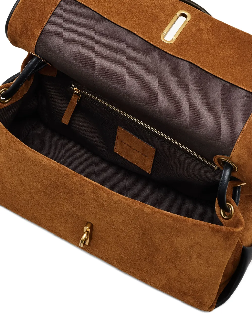 Marc Jacobs The Large Dual Suede Shoulder Bag In Brown