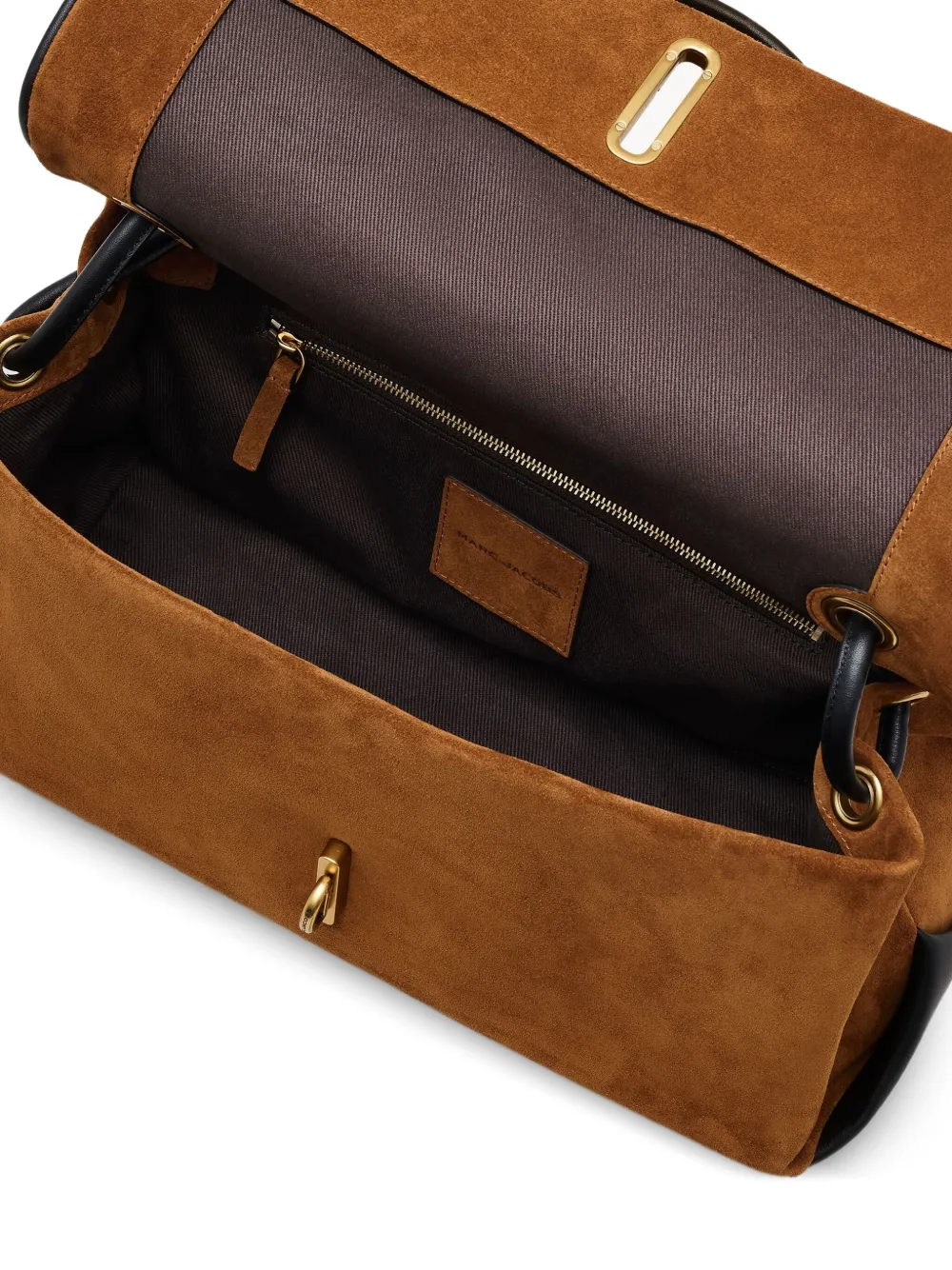 Marc Jacobs Medium suède schoudertas Bruin