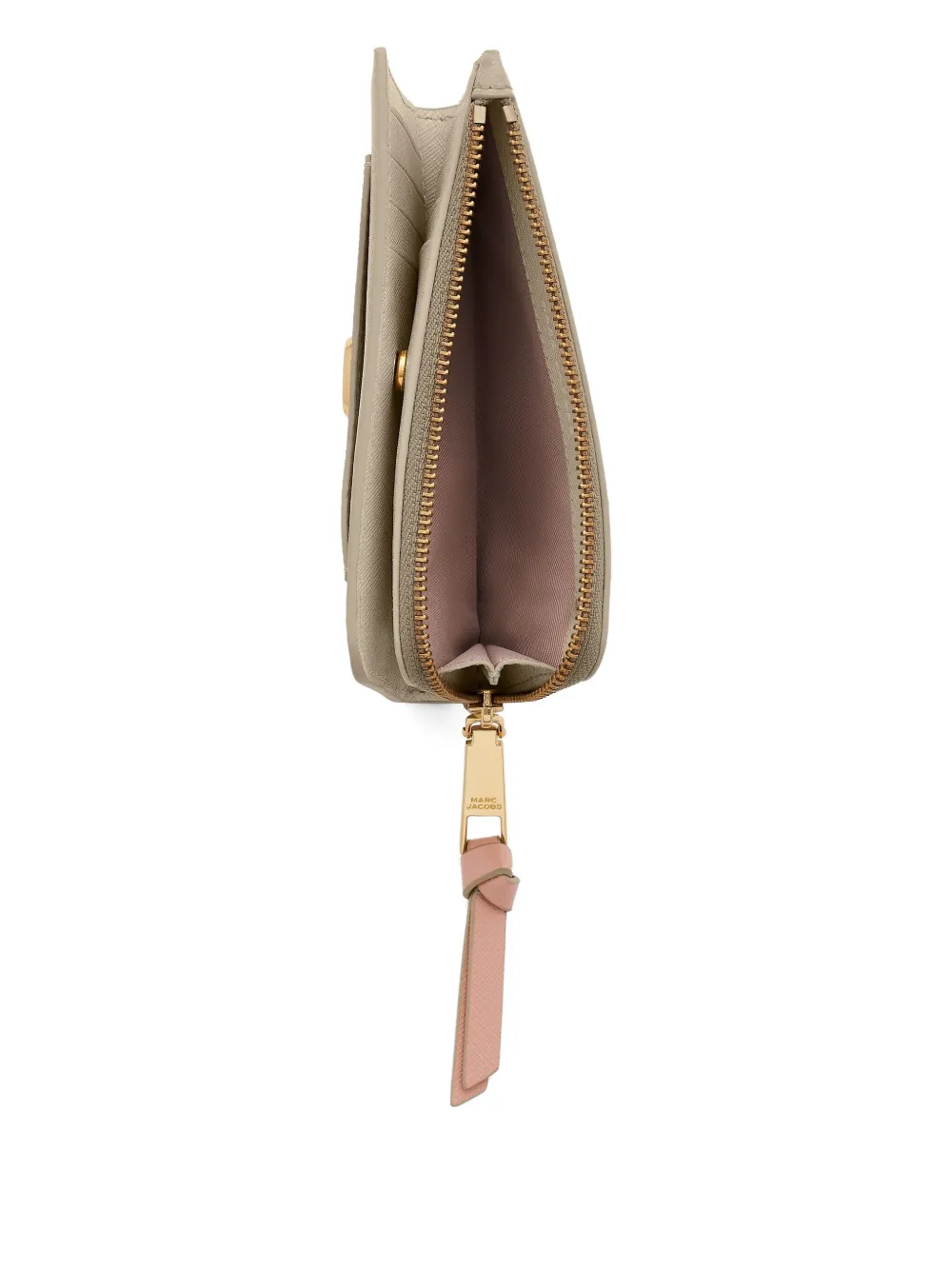 Marc Jacobs Utility Snapshot Zip-around Leather Wallet In Brown