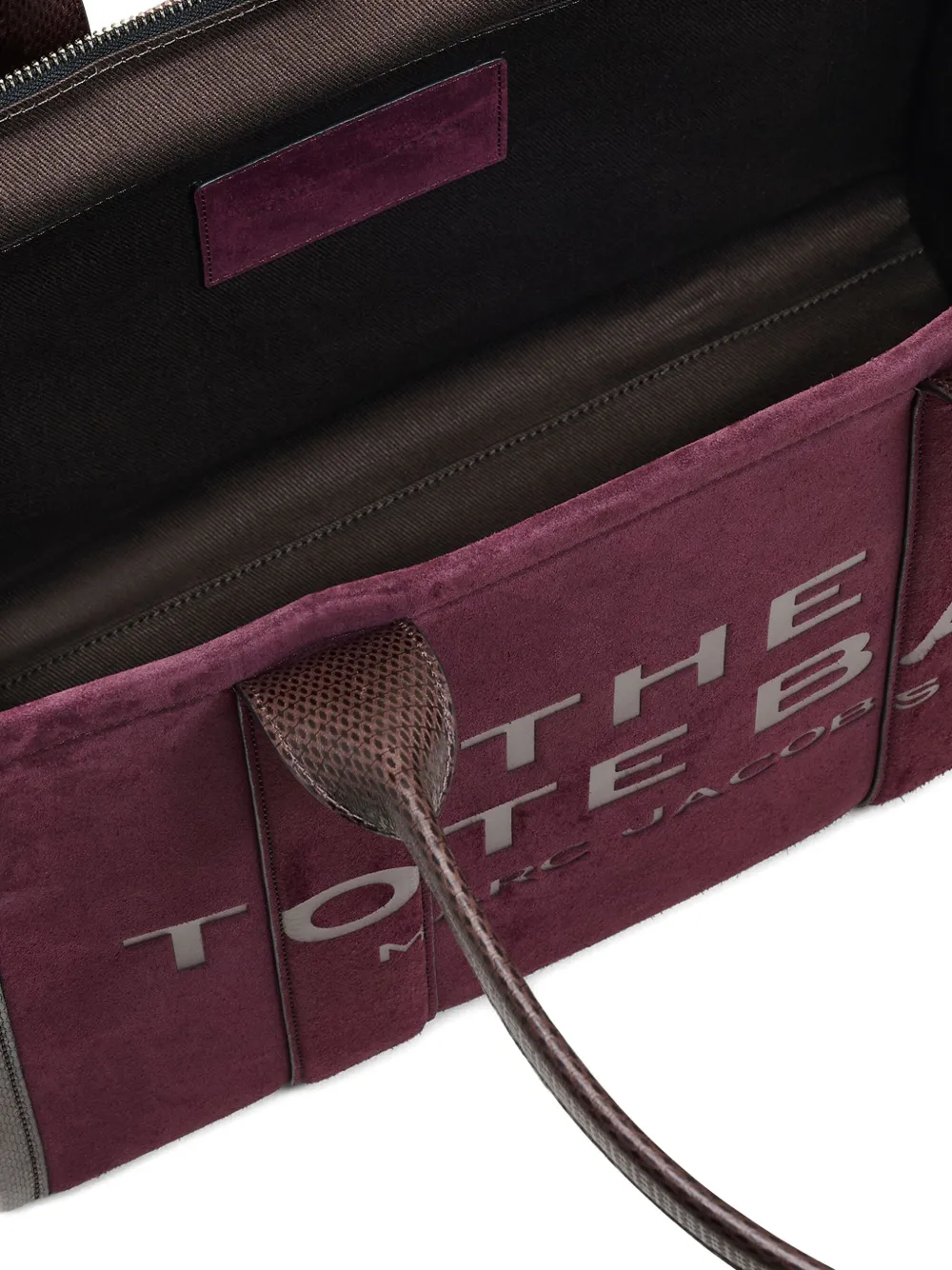 Marc Jacobs Grote The Suède shopper Paars