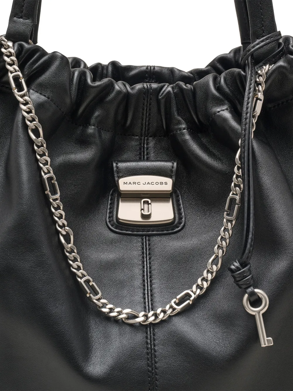 Marc Jacobs The Cristina shopper met trekkoord en ketting Zwart