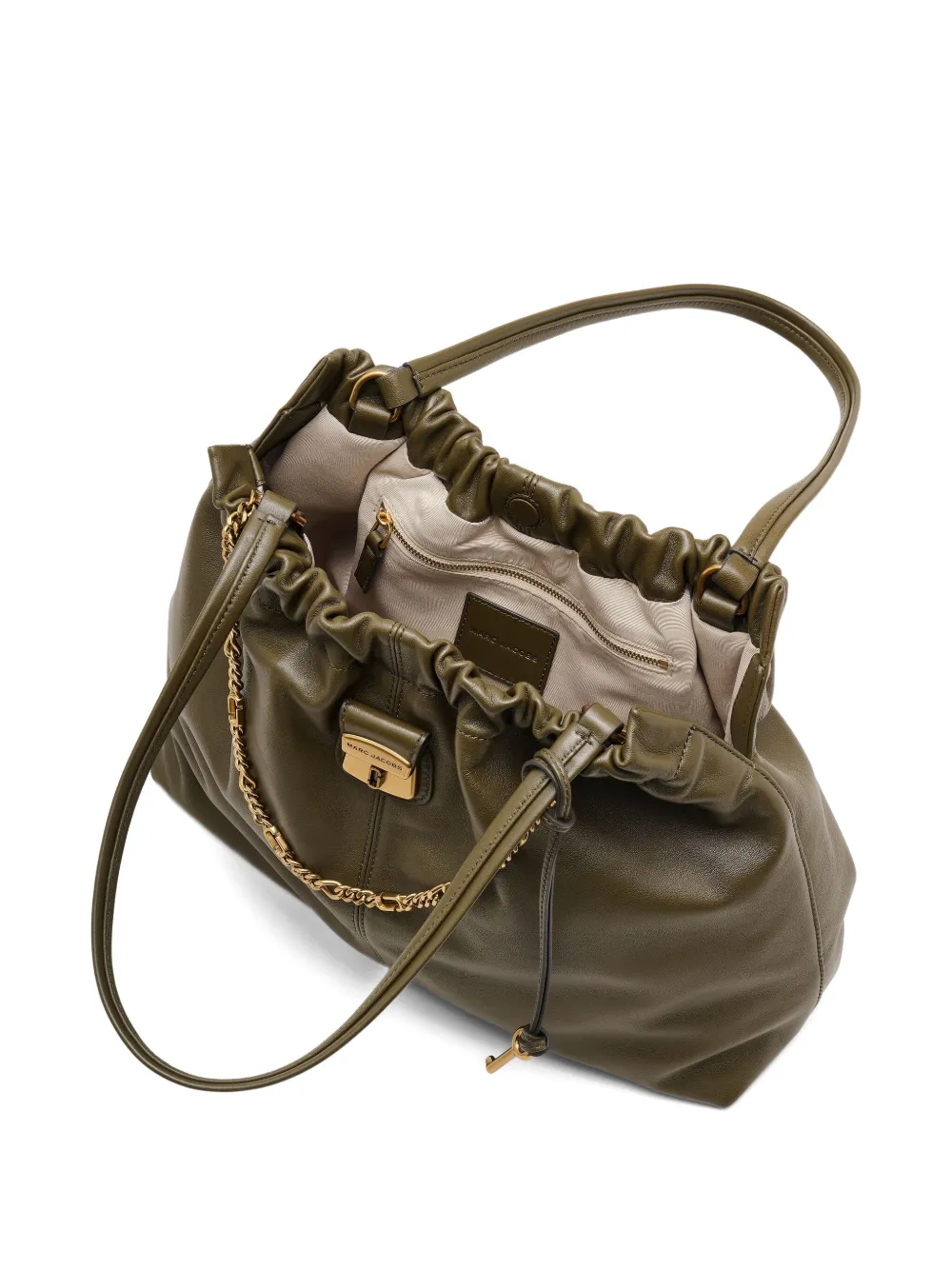 Marc Jacobs The Cristina shopper verfraaid met ketting en trekkoord Groen