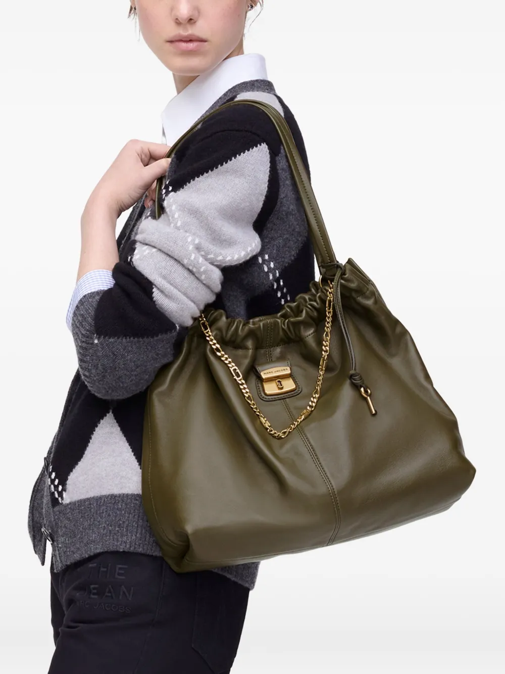 Marc Jacobs The Cristina shopper verfraaid met ketting en trekkoord - Groen