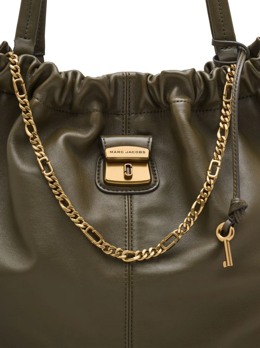 Marc Jacobs The Cristina shopper verfraaid met ketting en trekkoord Groen