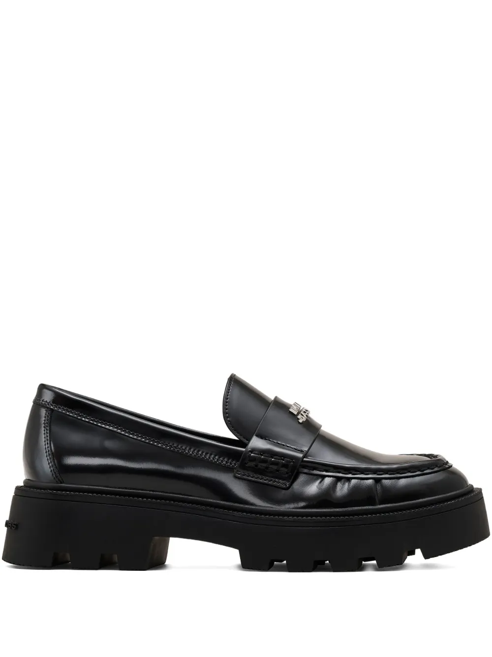 Marc Jacobs logo-plaque platform loafers Zwart