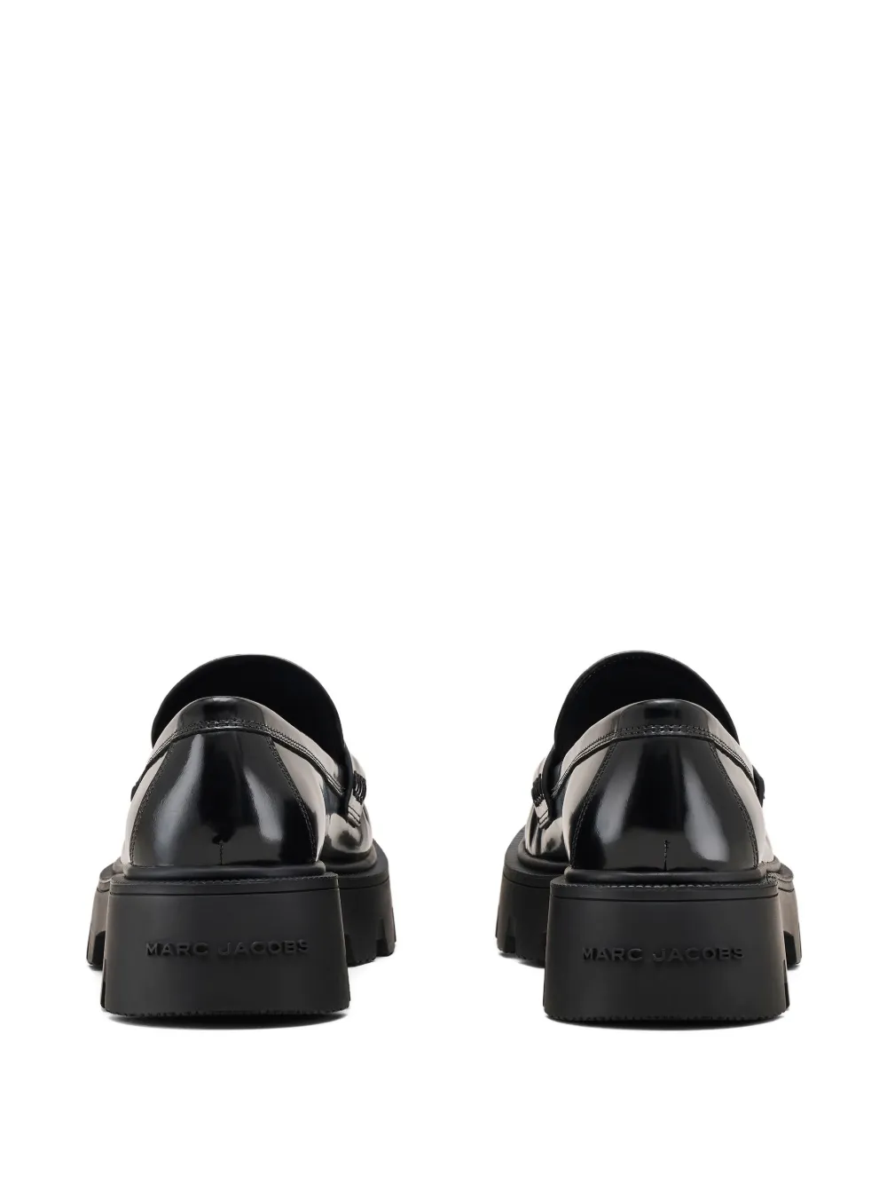 Marc Jacobs logo-plaque platform loafers Black