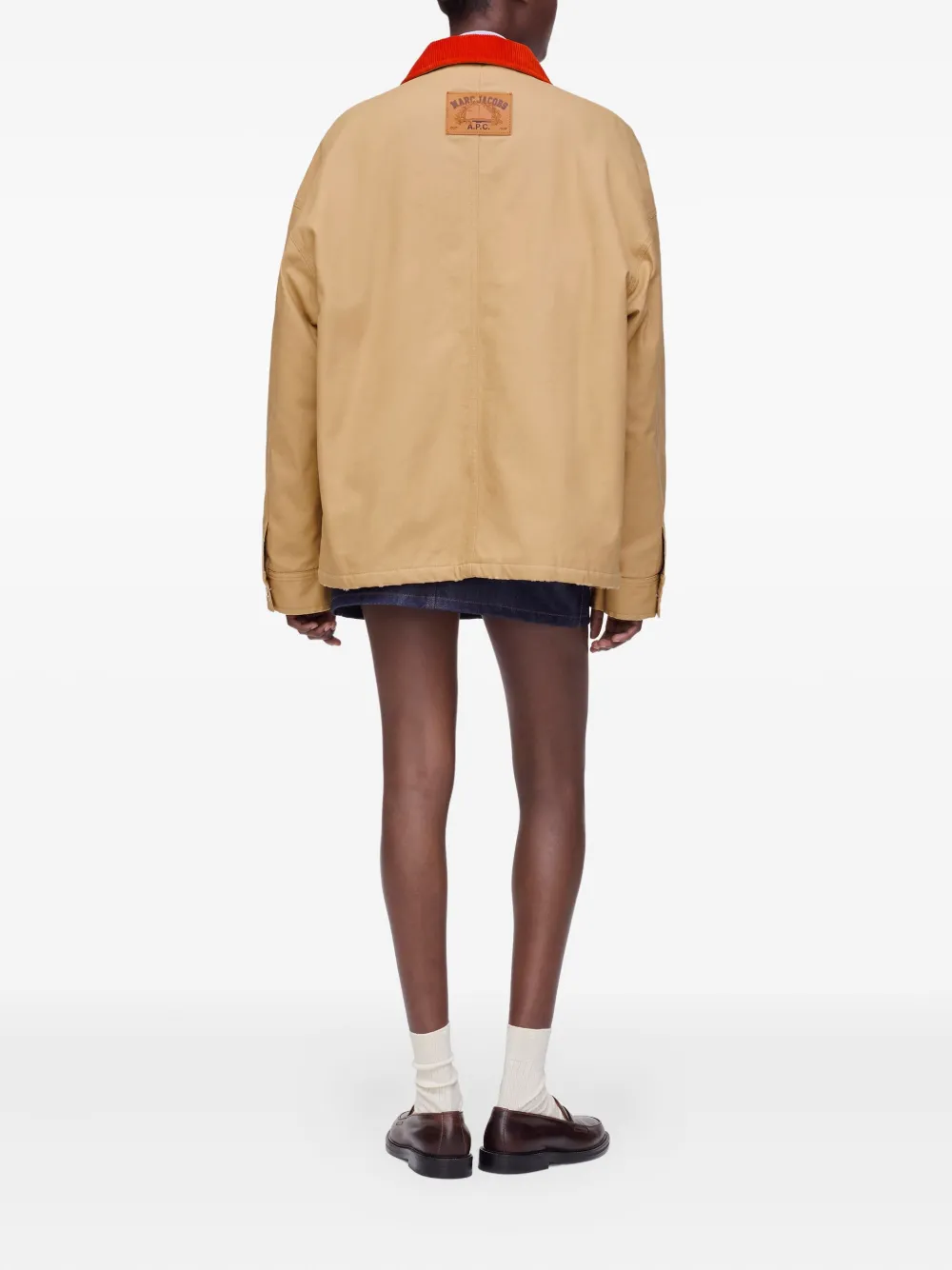 Marc Jacobs Corduroy-collar Jacket In Brown