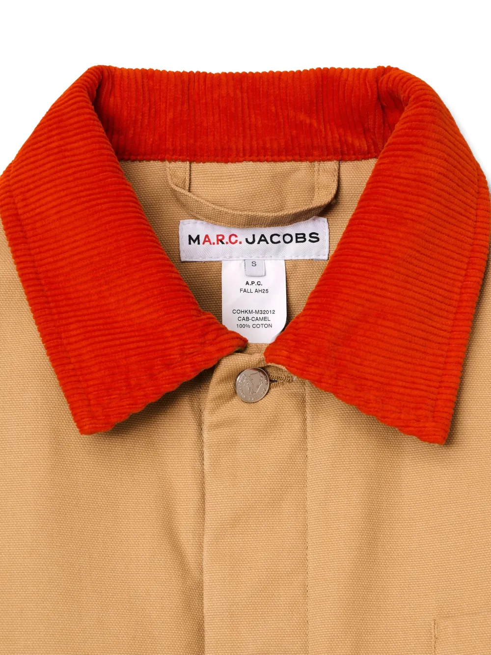 Marc Jacobs Corduroy-collar Jacket In Brown