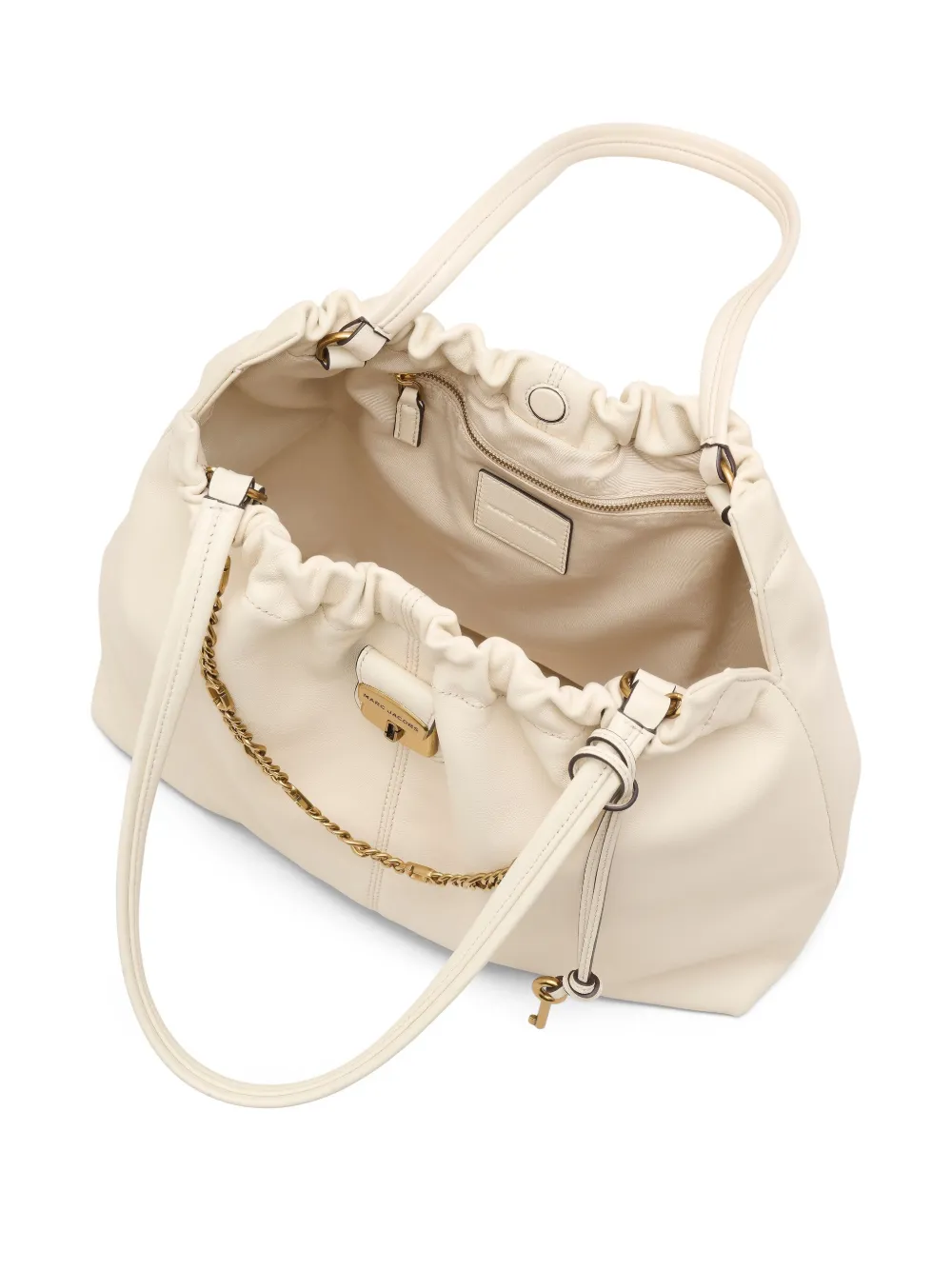 Marc Jacobs The Cristina shopper verfraaid met ketting en trekkoord Beige