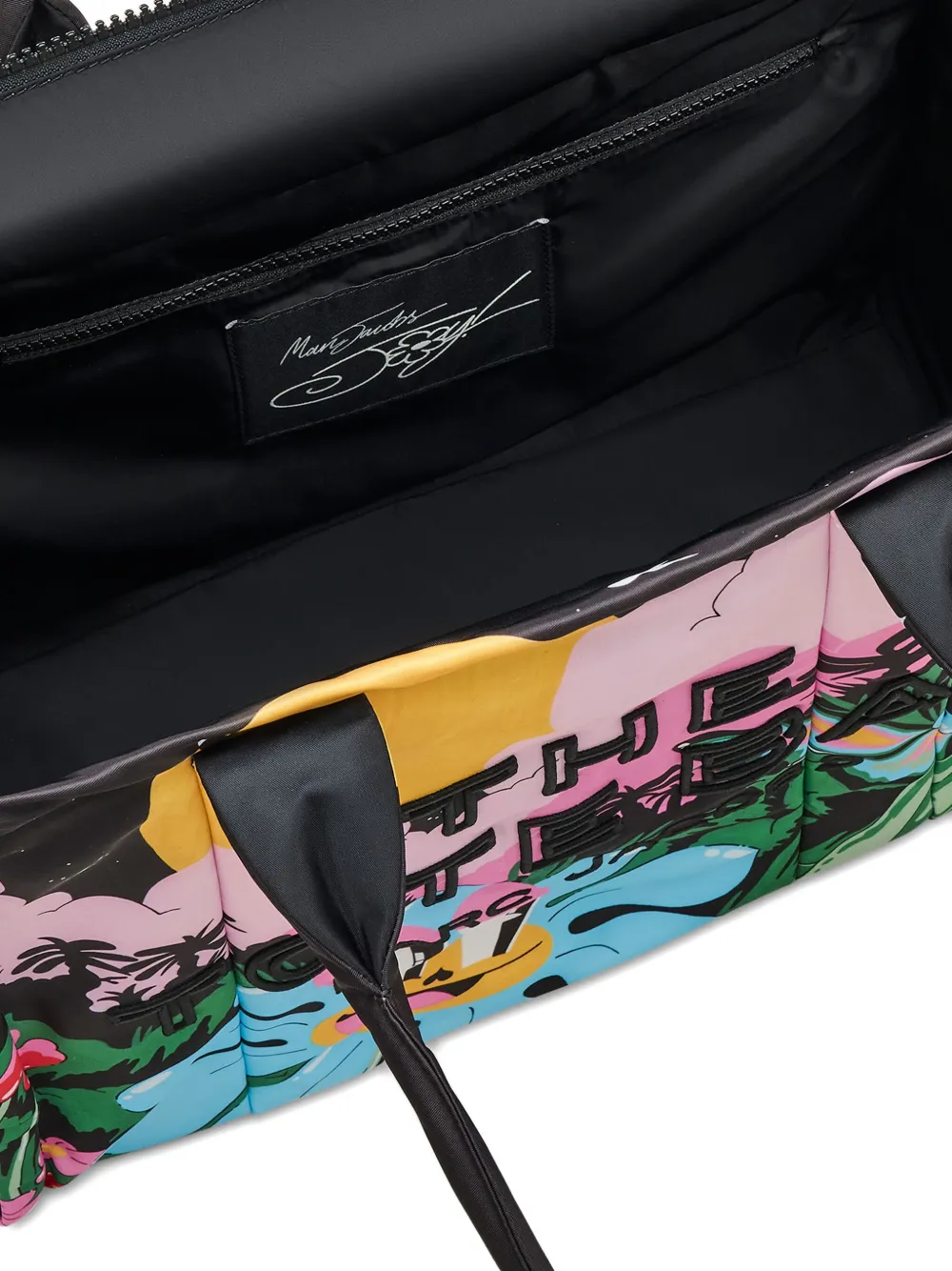 Marc Jacobs X Hattie Stewart The Puffy Nylon Large Tote Bag In Black