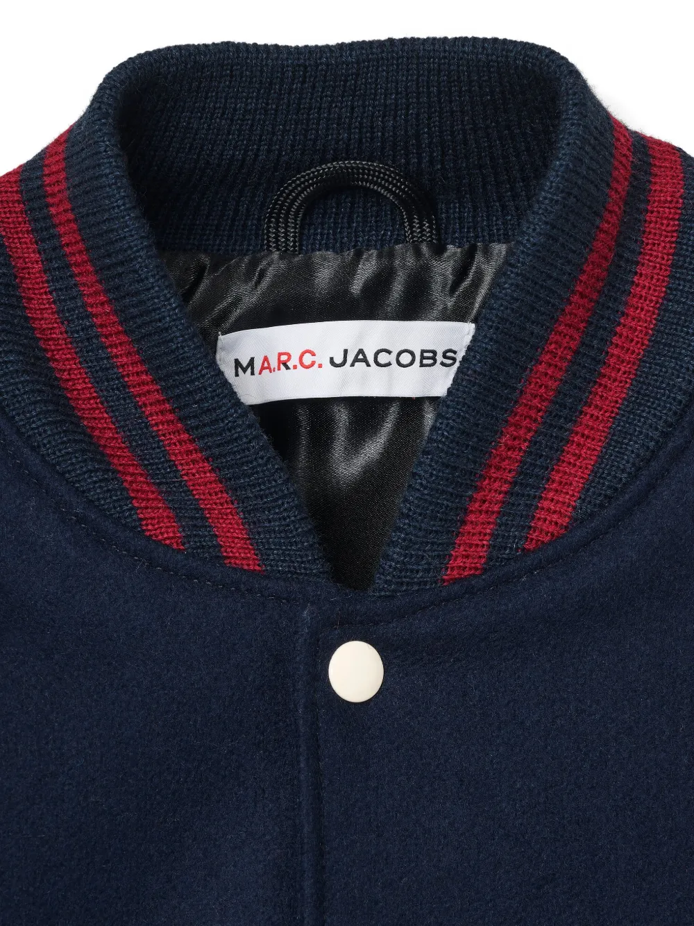 Marc Jacobs Snap-fastening Varsity Jacket In Blue