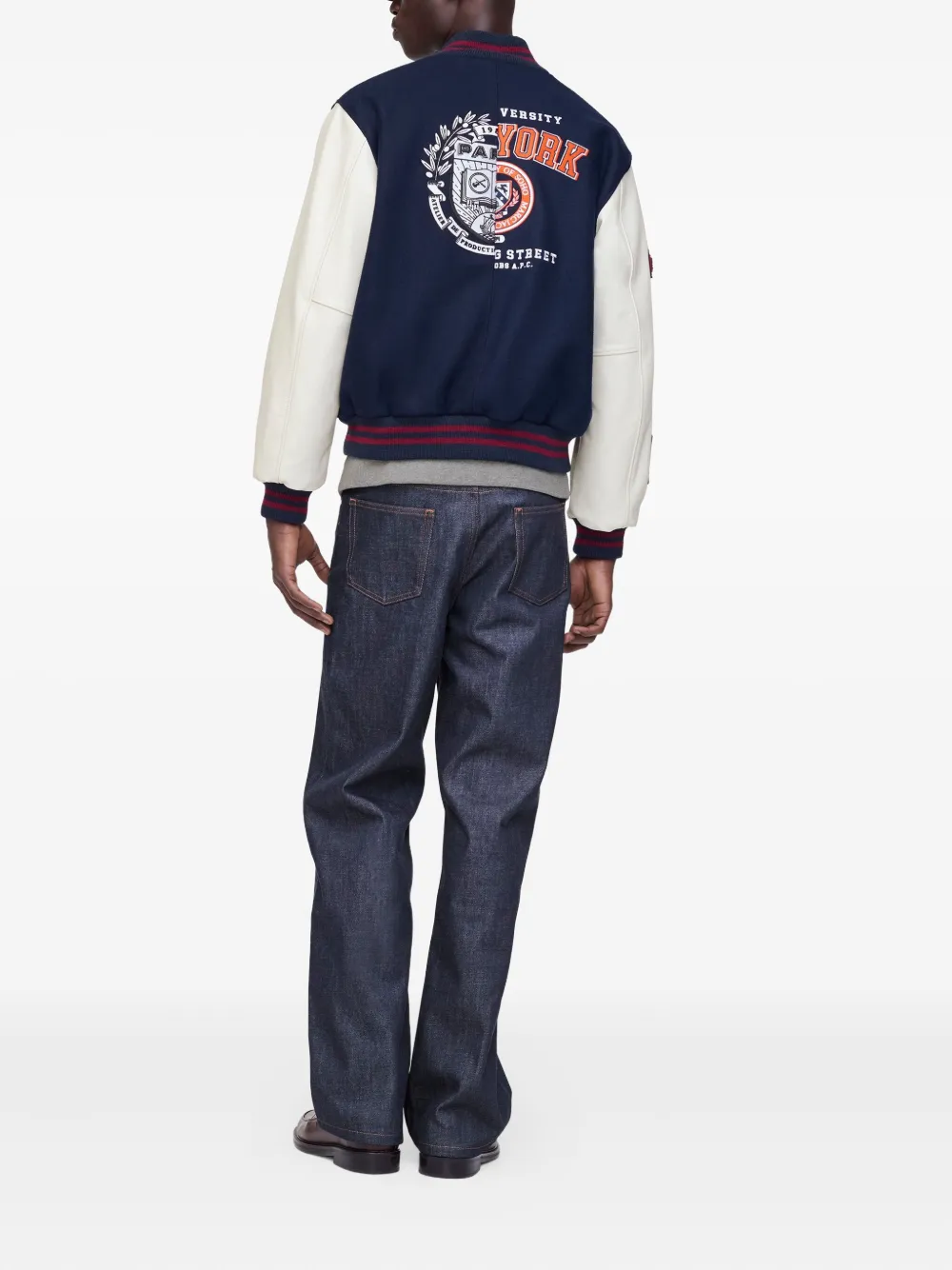 Marc Jacobs Snap-fastening Varsity Jacket In Blue