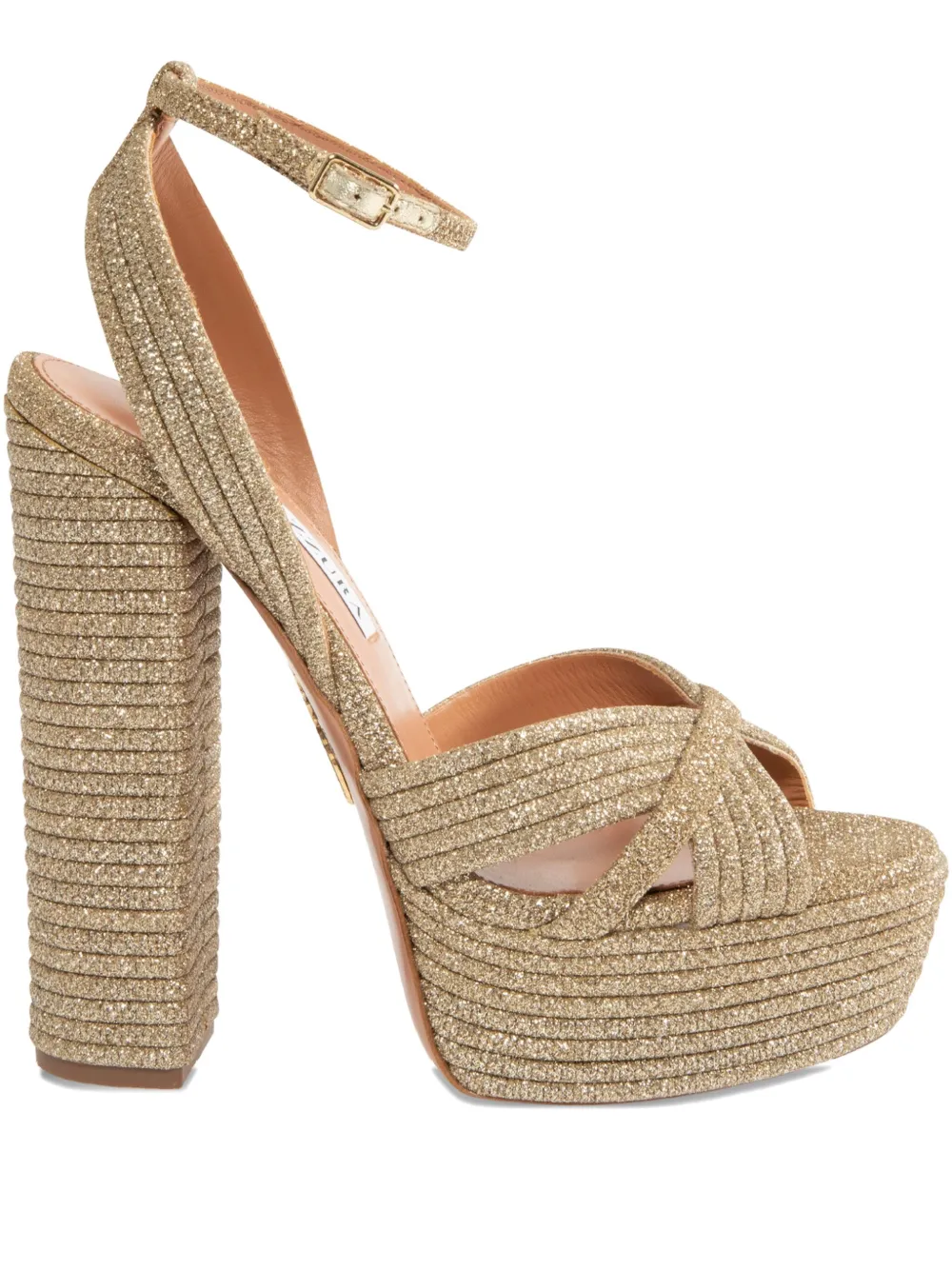 Aquazzura 140mm Sundance platform sandals | Neutrals | Image 1